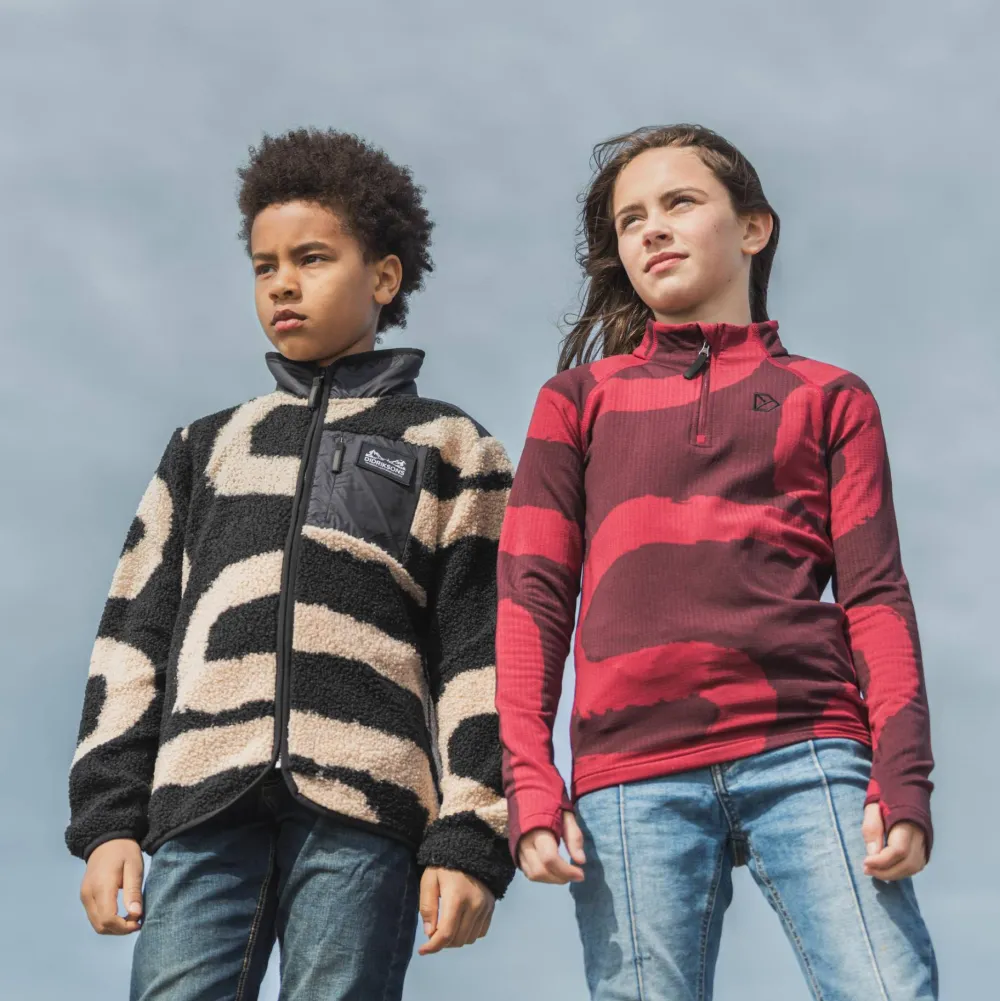 Kids' Exa Printed Full Zip 2 Barn Barnjackor & Västar|Barntröjor & Fleece