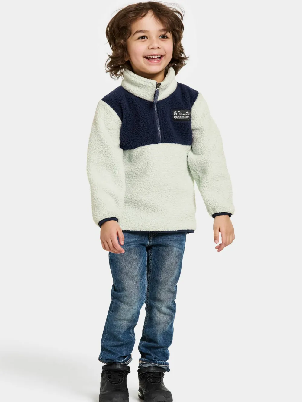 Clearance Kids' Gosig Half Zip Barn Barnjackor & Västar|Barntröjor & Fleece