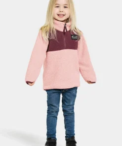 Didriksons Kids' Gosig Half Zip Dusty Pink Outlet