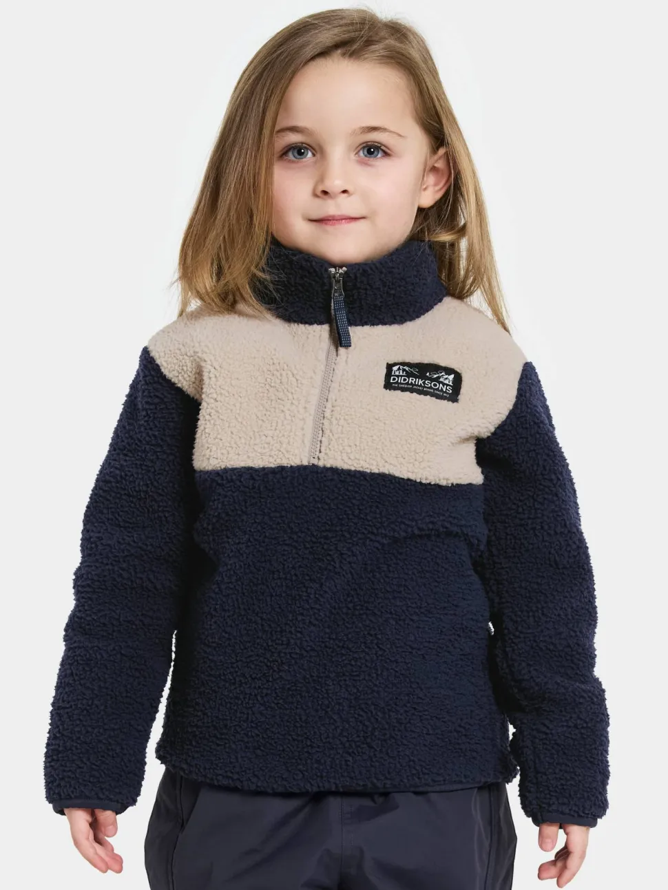 Didriksons Kids' Gosig Half Zip Navy