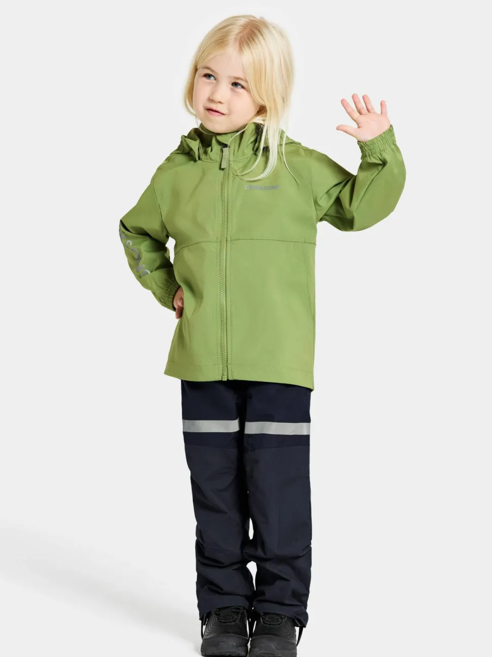 Didriksons Kids' Hallon Jacket Algae Green