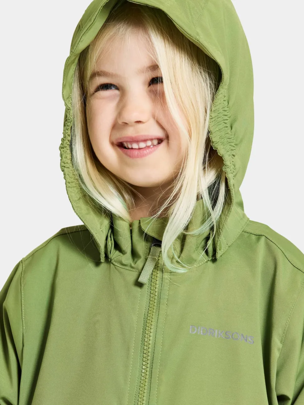 Didriksons Kids' Hallon Jacket Algae Green