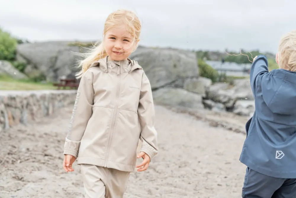 Didriksons Kids' Hallon Jacket Beach Beige Outlet