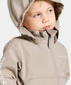 Didriksons Kids' Hallon Jacket Beach Beige Outlet