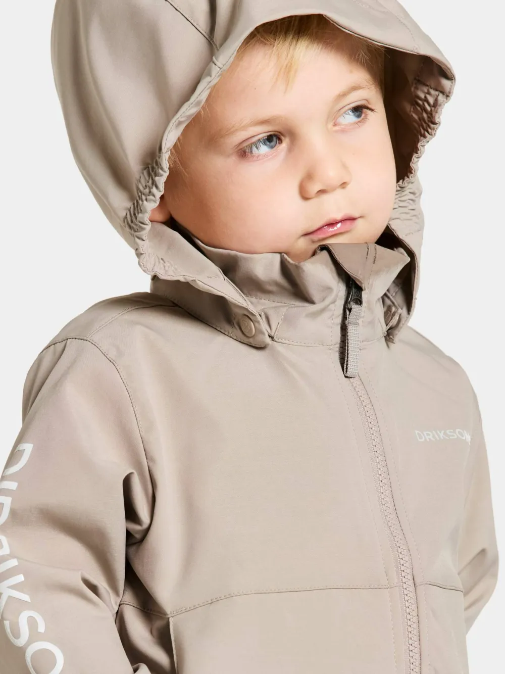 Didriksons Kids' Hallon Jacket Beach Beige Outlet