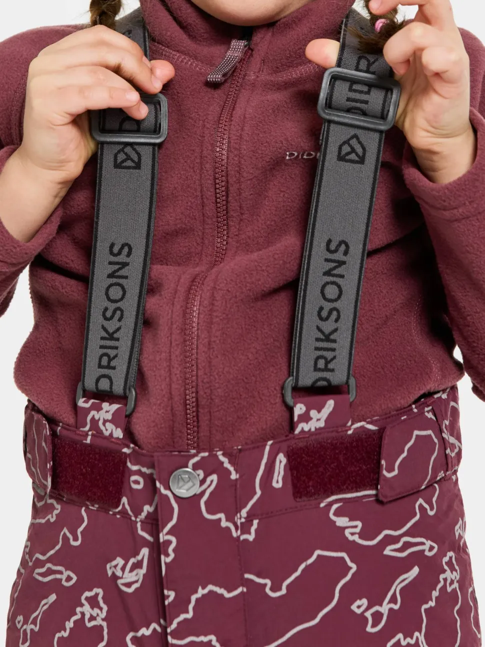 Didriksons Kids' Idre Special Edition Pants Grundsund Reflective Wine