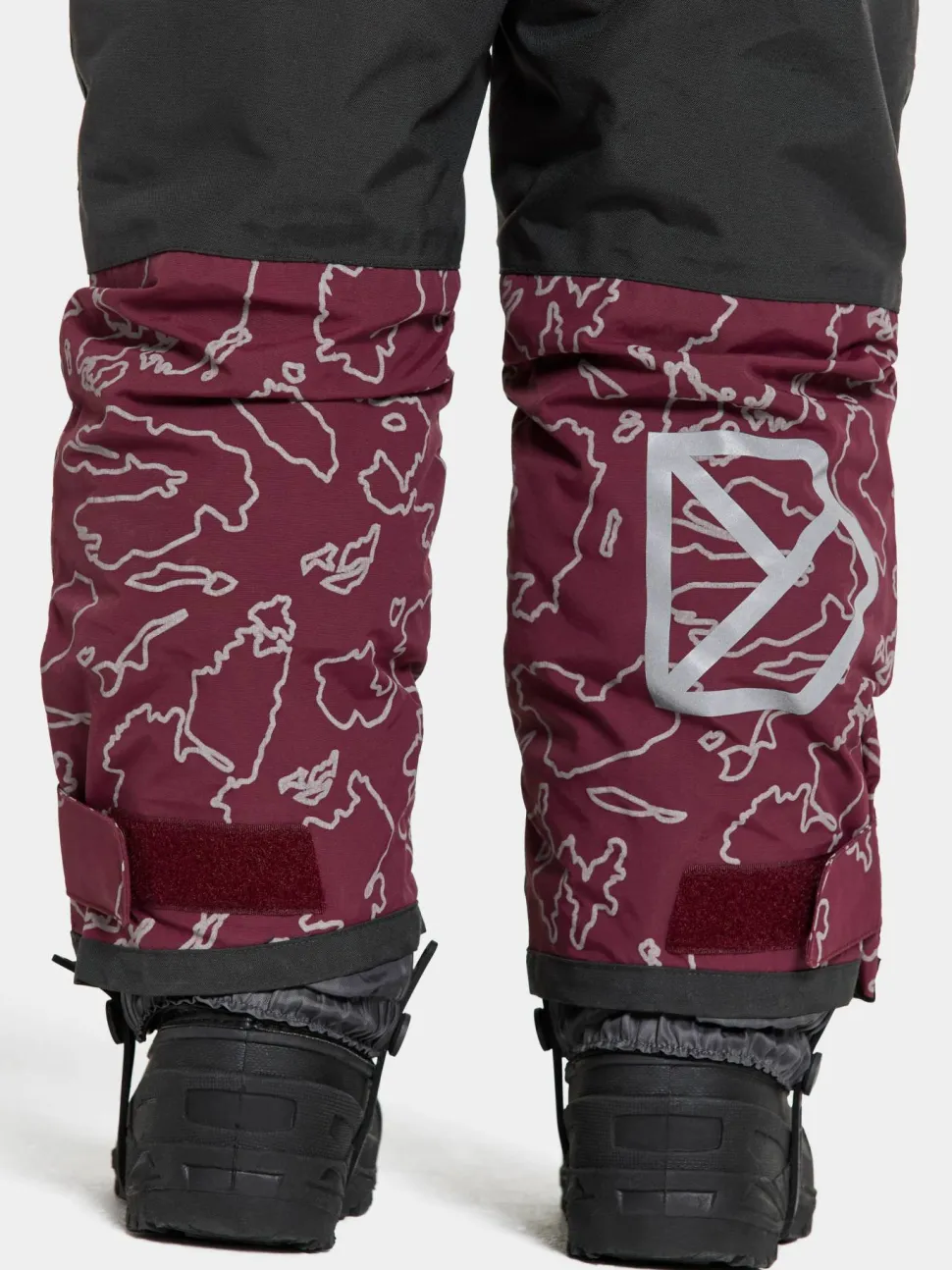 Didriksons Kids' Idre Special Edition Pants Grundsund Reflective Wine