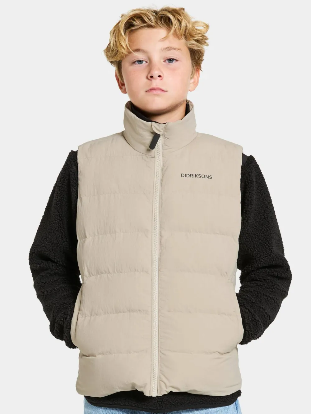 Didriksons Kids' Kilo Vest Clay Beige Online
