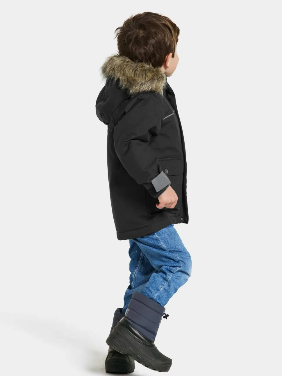 Didriksons Kids' Kure Parka 6 Black