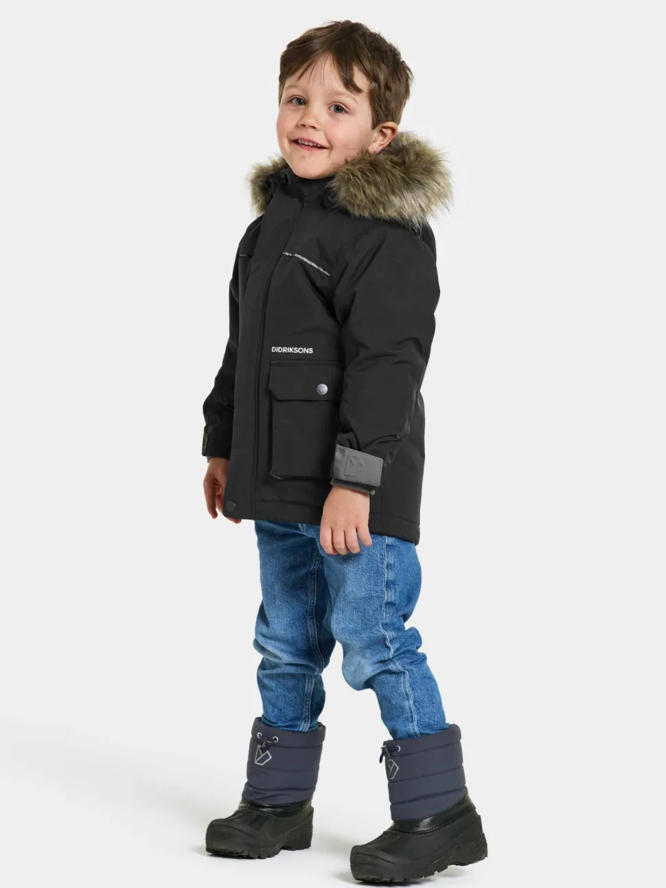 Didriksons Kids' Kure Parka 6 Black