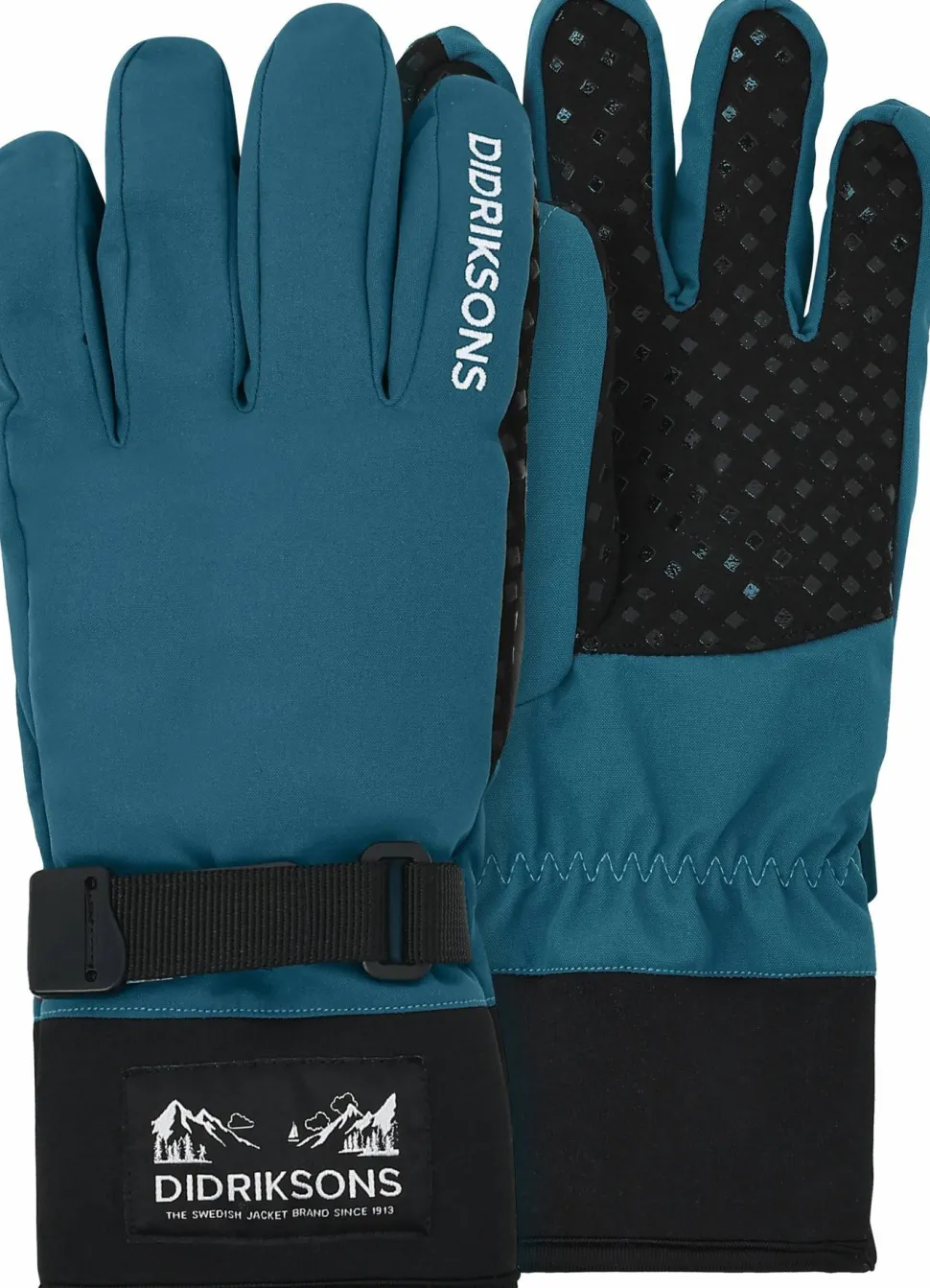 Didriksons Kids' Lovas Five Finger Gloves 2 Star Blue