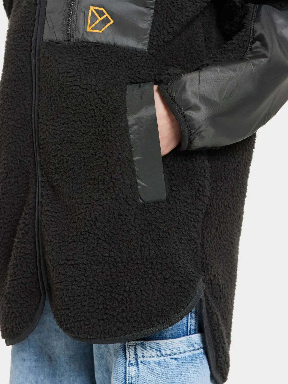 Didriksons Kids' Marmor Full Zip Long Black