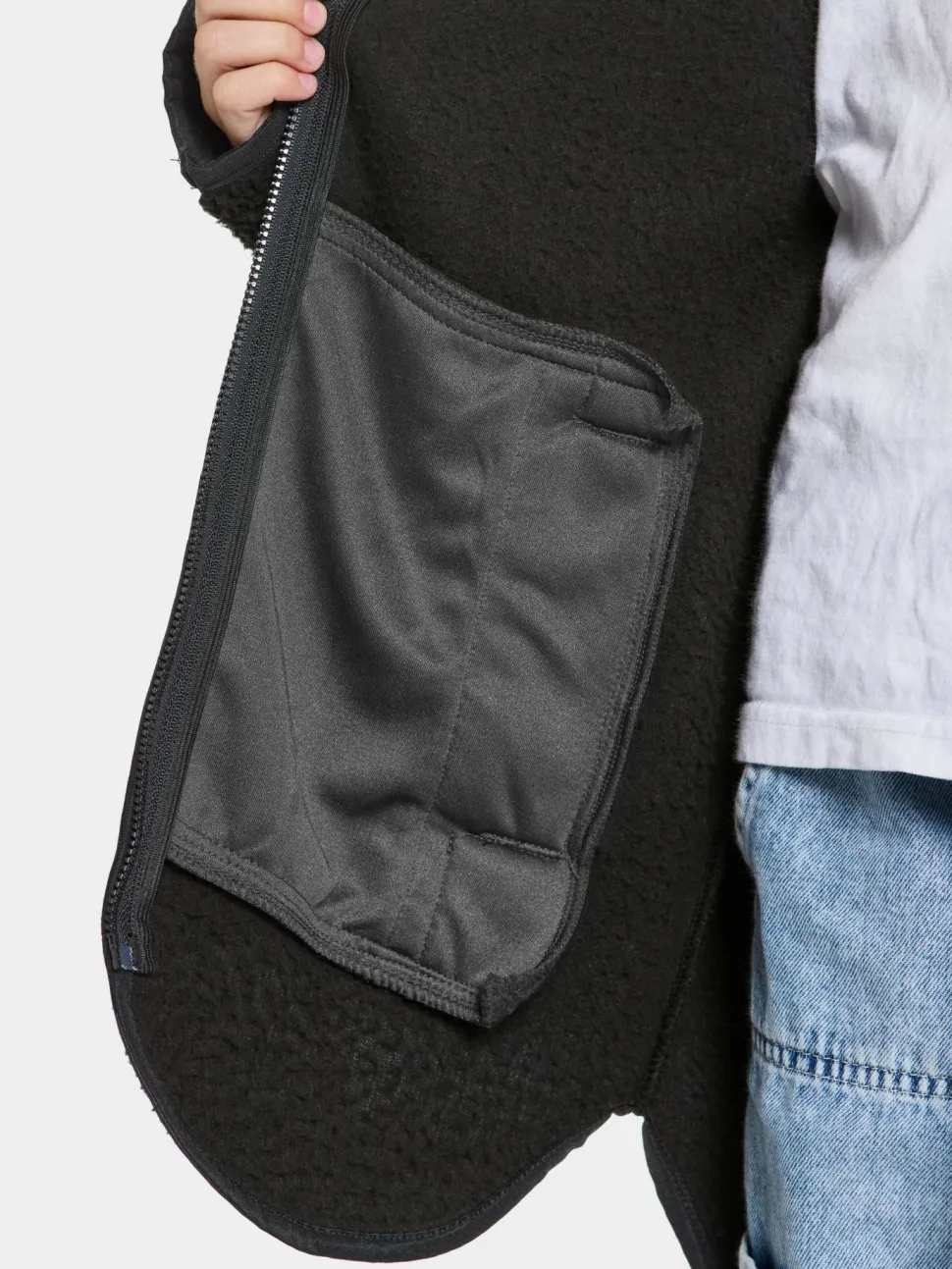 Didriksons Kids' Marmor Full Zip Long Black