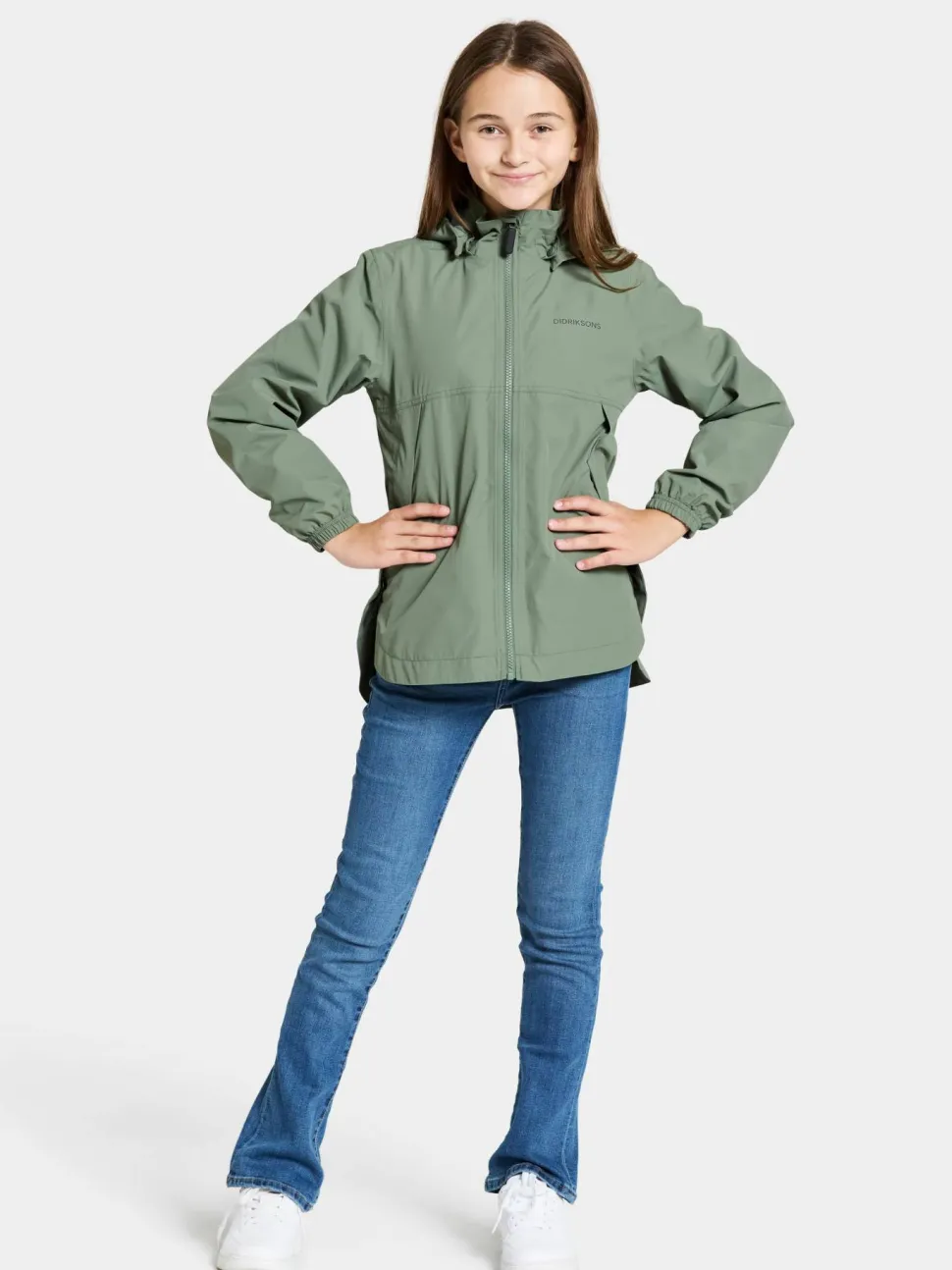 Didriksons Kids' Meliss Jacket Light Moss