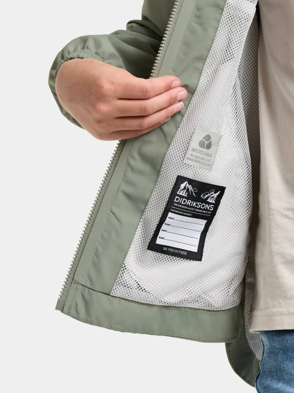 Didriksons Kids' Meliss Jacket 2 Wilted Leaf