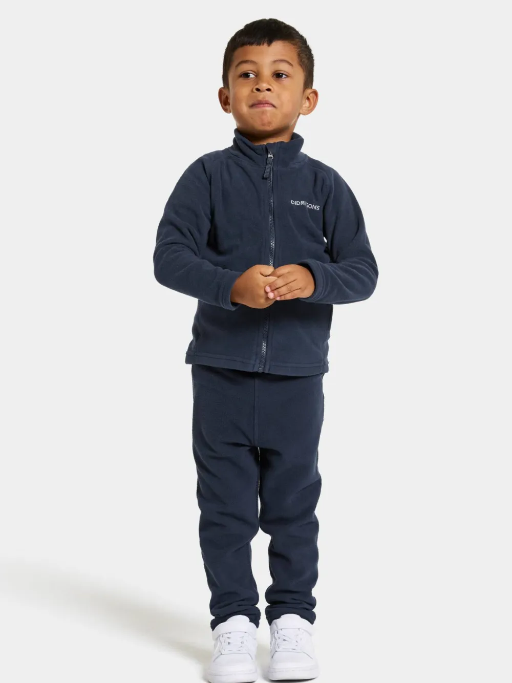 Didriksons Kids' Monte Full Zip 10 Navy Hot