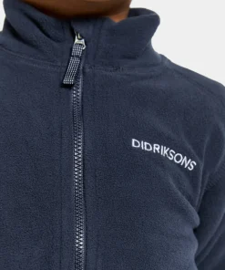 Didriksons Kids' Monte Full Zip 10 Navy Hot