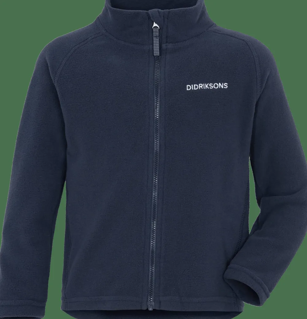 Didriksons Kids' Monte Full Zip 10 Navy Hot
