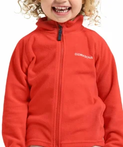 Didriksons Kids' Monte Full Zip 10 Paprika Online