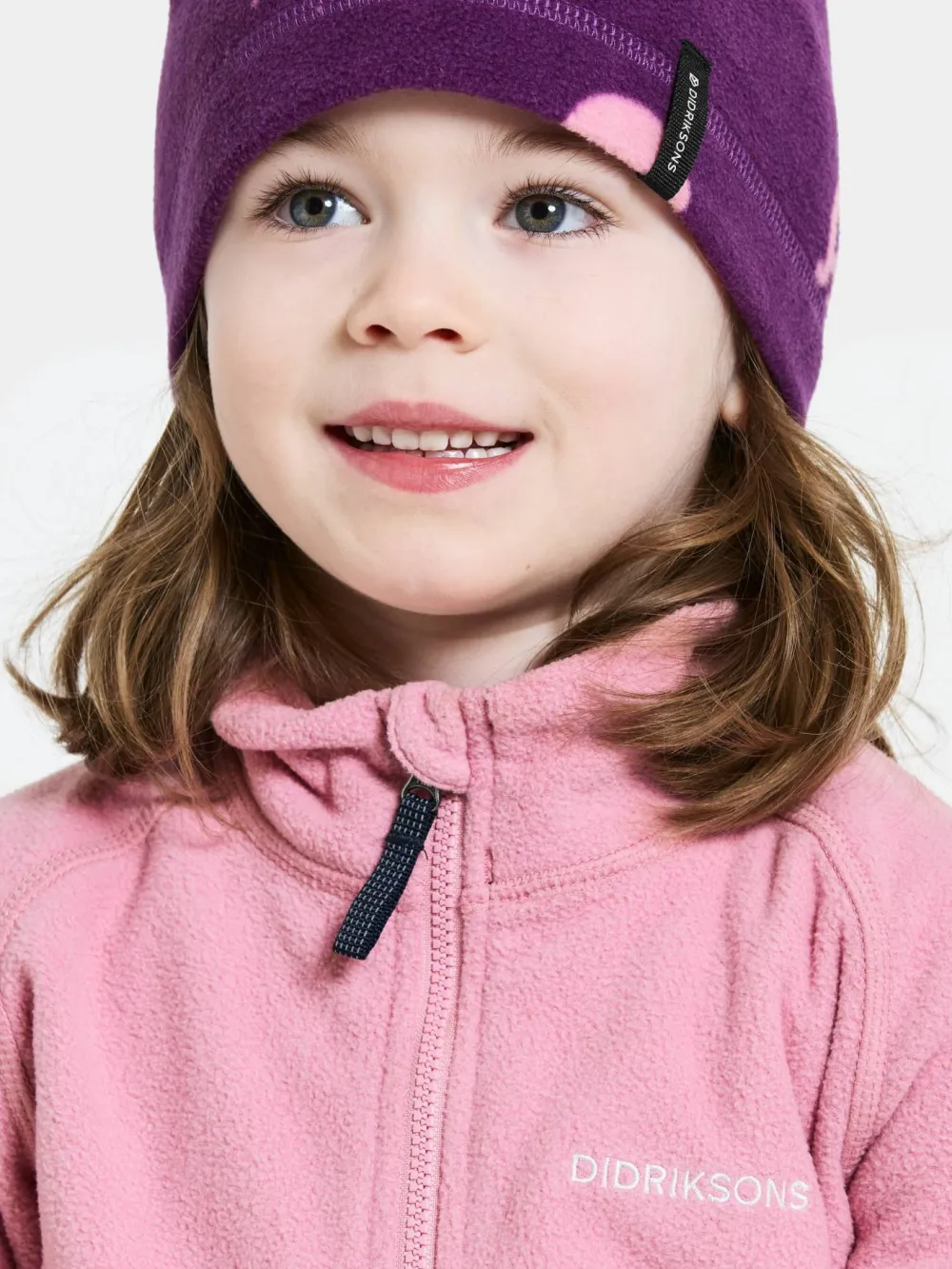 Didriksons Kids' Monte Full Zip 10 Light Heather Pink Discount