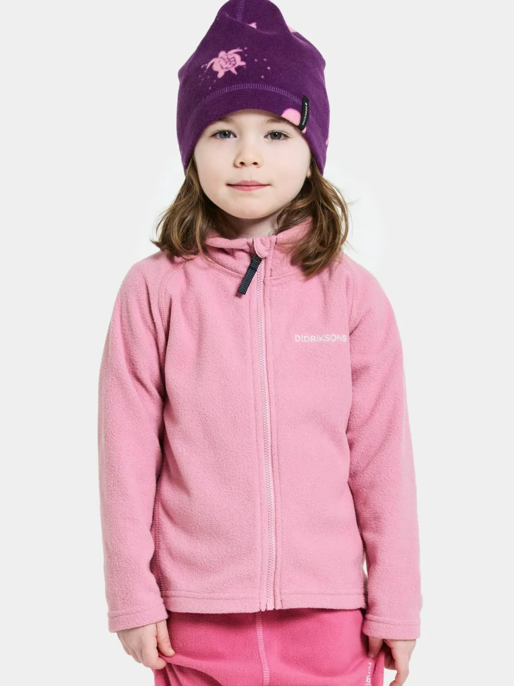 Didriksons Kids' Monte Full Zip 10 Light Heather Pink Discount