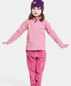 Didriksons Kids' Monte Full Zip 10 Light Heather Pink Discount
