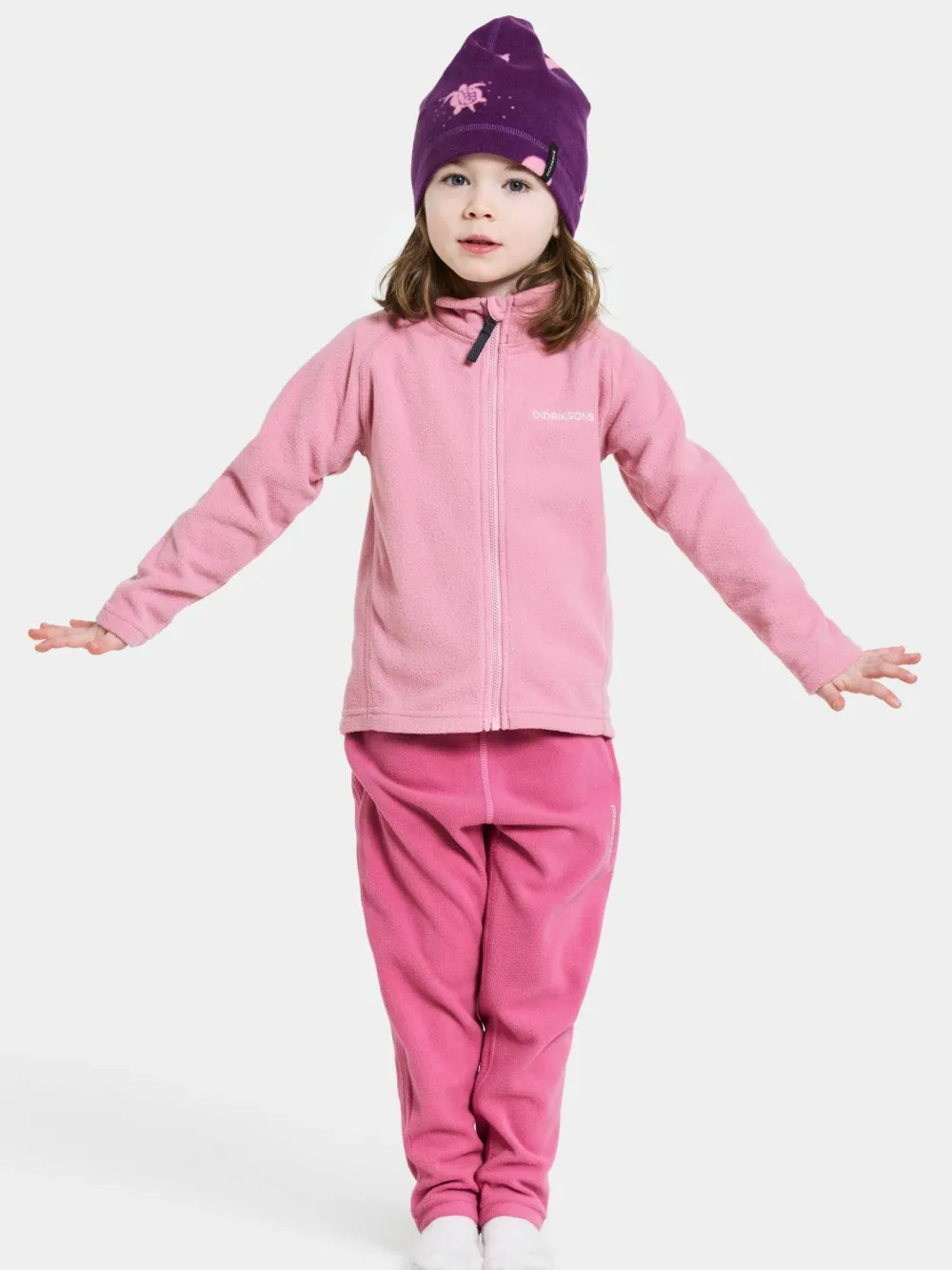 Didriksons Kids' Monte Full Zip 10 Light Heather Pink Discount