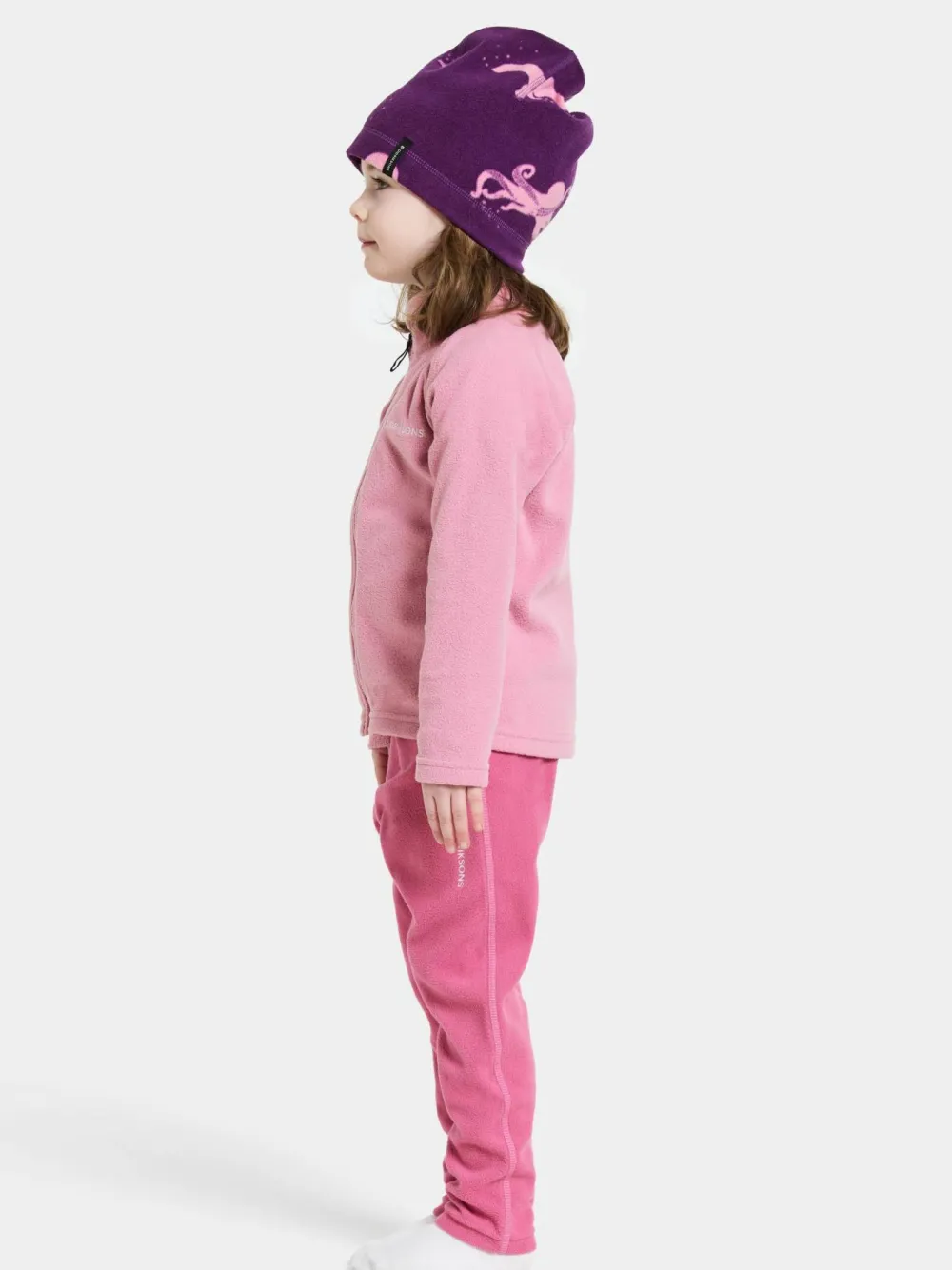 Didriksons Kids' Monte Full Zip 10 Light Heather Pink Discount
