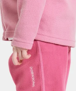 Didriksons Kids' Monte Full Zip 10 Light Heather Pink Discount