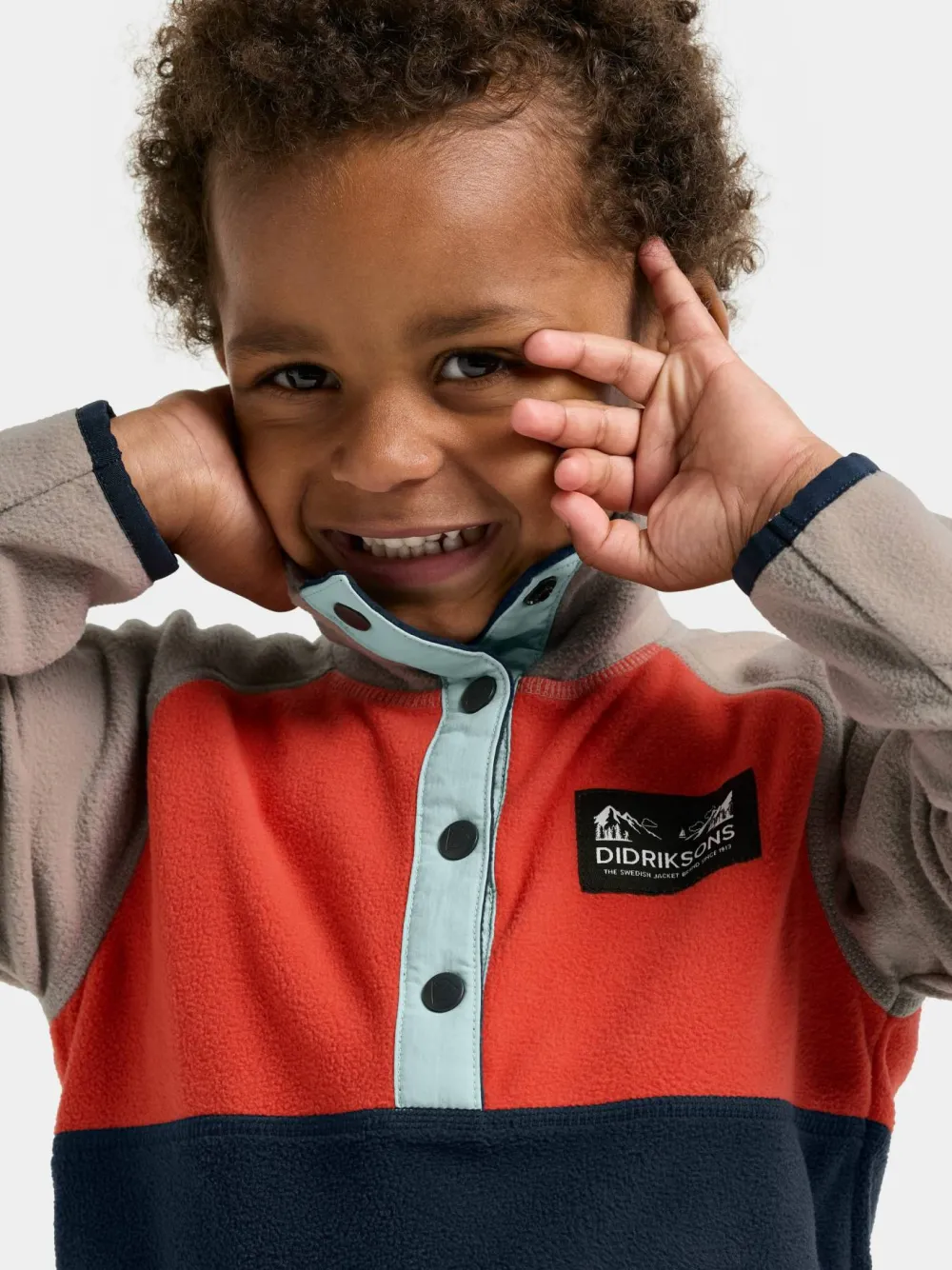 Didriksons Kids' Monte Half Button 5 Paprika Discount