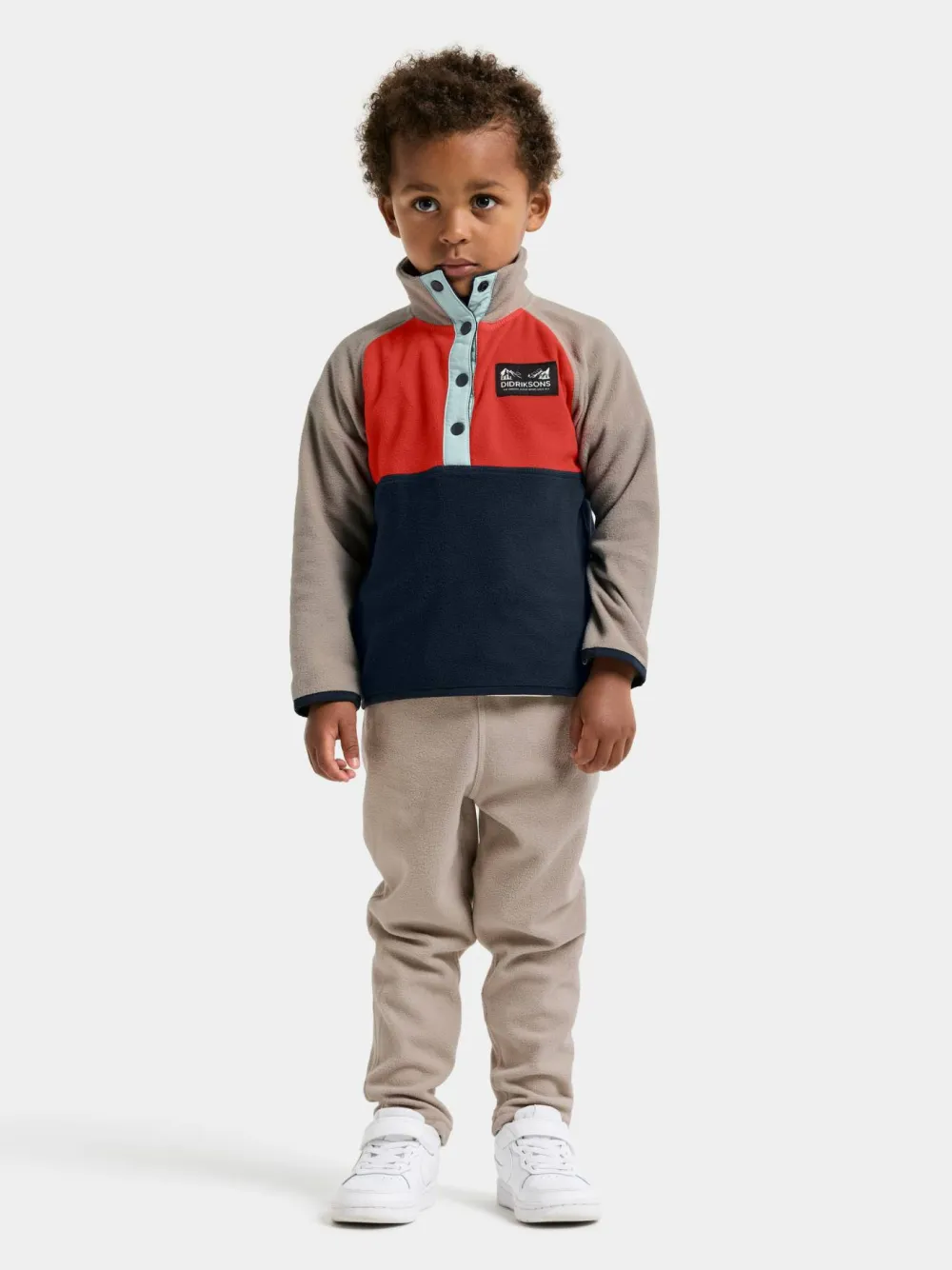 Didriksons Kids' Monte Half Button 5 Paprika Discount
