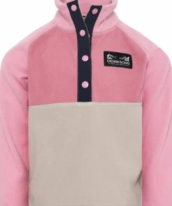 Didriksons Kids' Monte Half Button 5 Heather Pink Sale