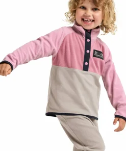 Didriksons Kids' Monte Half Button 5 Heather Pink Sale