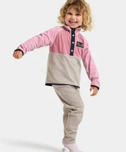 Didriksons Kids' Monte Half Button 5 Heather Pink Sale