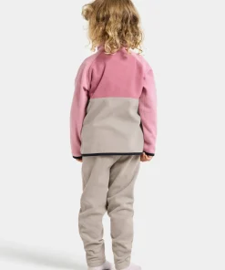 Didriksons Kids' Monte Half Button 5 Heather Pink Sale