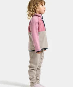 Didriksons Kids' Monte Half Button 5 Heather Pink Sale