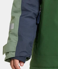 Didriksons Kids' Neptun Jacket 4 Pine Green Clearance