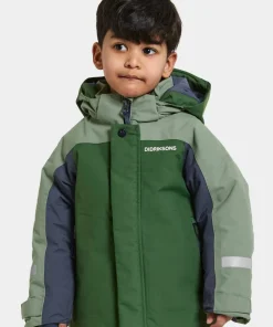 Didriksons Kids' Neptun Jacket 4 Pine Green Clearance