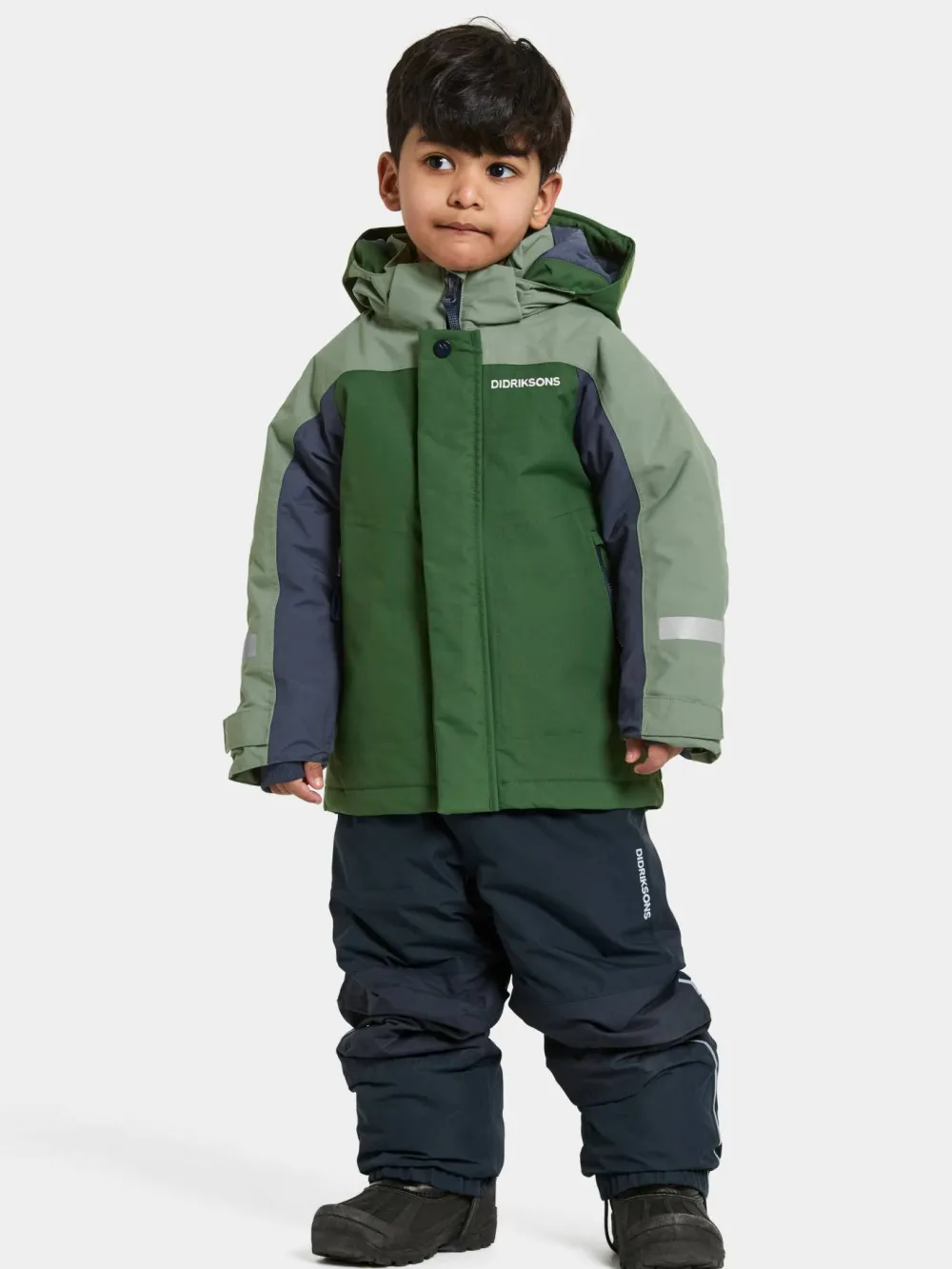 Didriksons Kids' Neptun Jacket 4 Pine Green Clearance