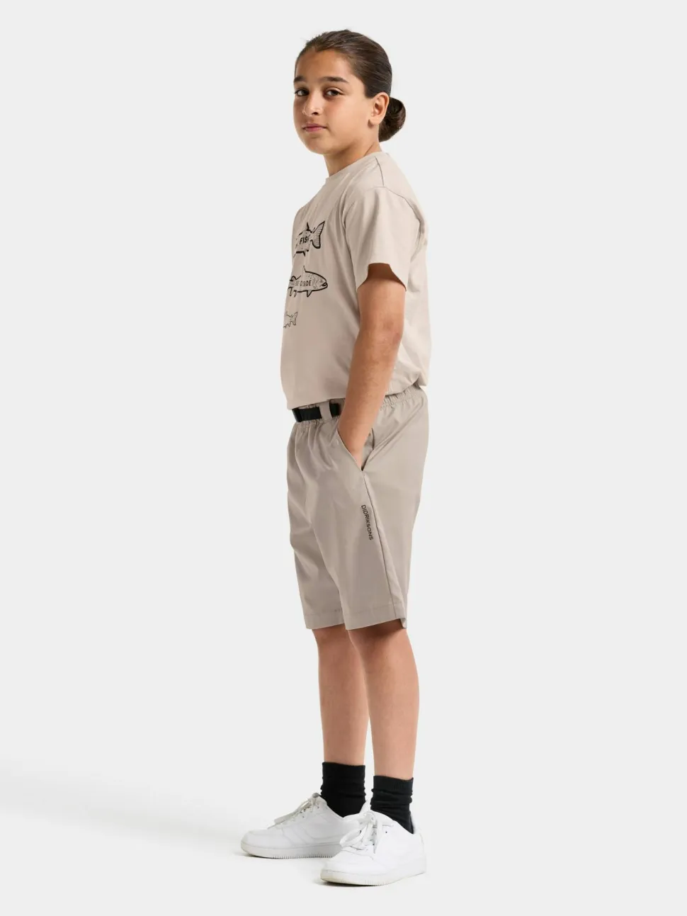Didriksons Kids' Quartz Shorts Beach Beige