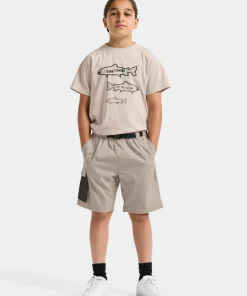 Didriksons Kids' Quartz Shorts Beach Beige