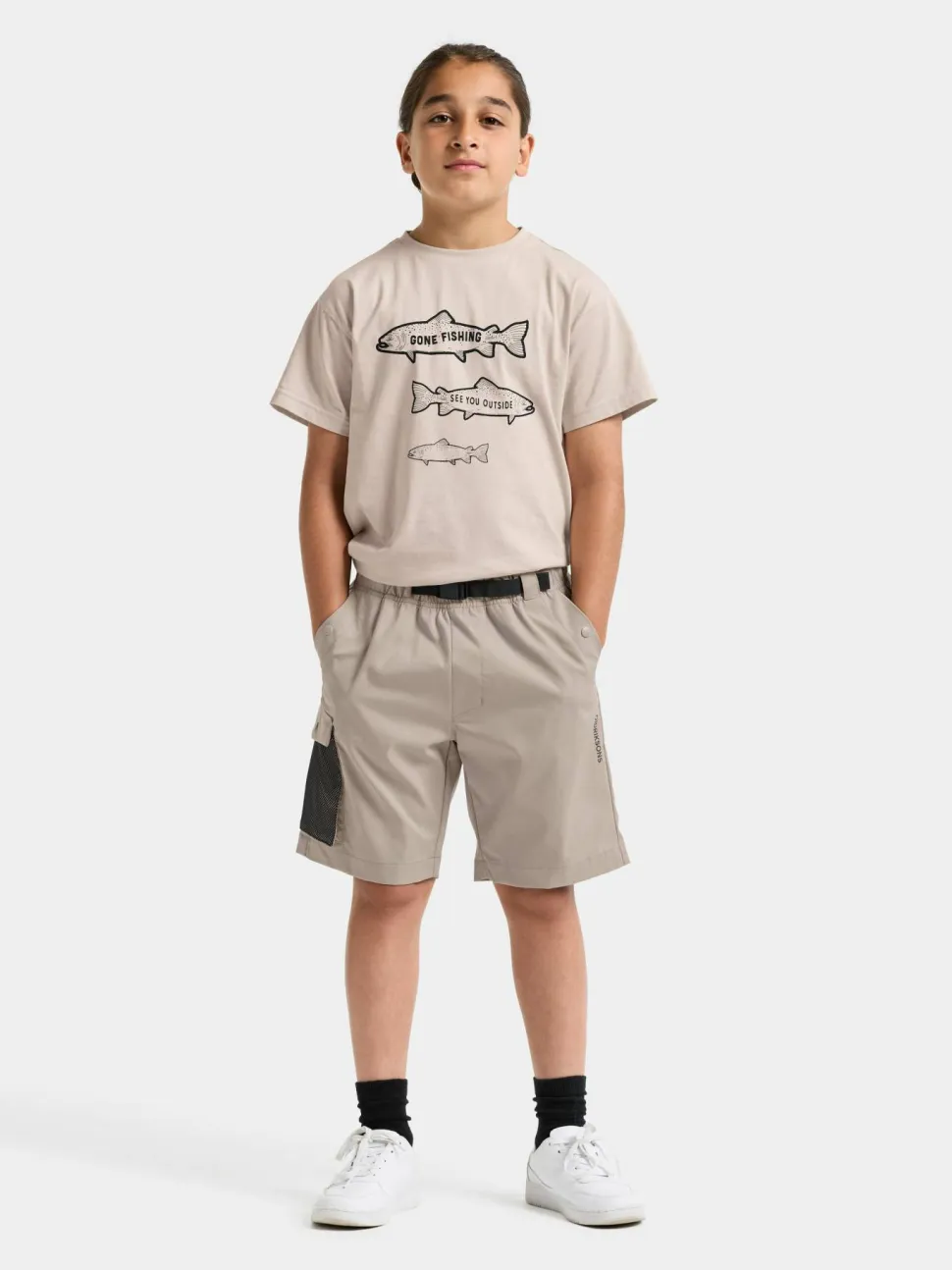Didriksons Kids' Quartz Shorts Beach Beige