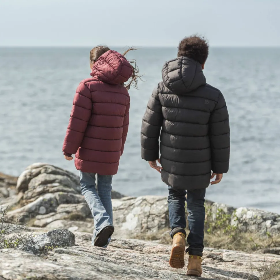 Didriksons Kids' Scoria Parka Anemon Red