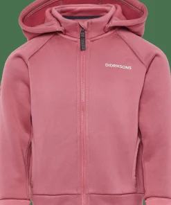 Didriksons Kids' Siljan Full Zip Heather Pink