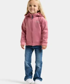 Didriksons Kids' Siljan Full Zip Heather Pink