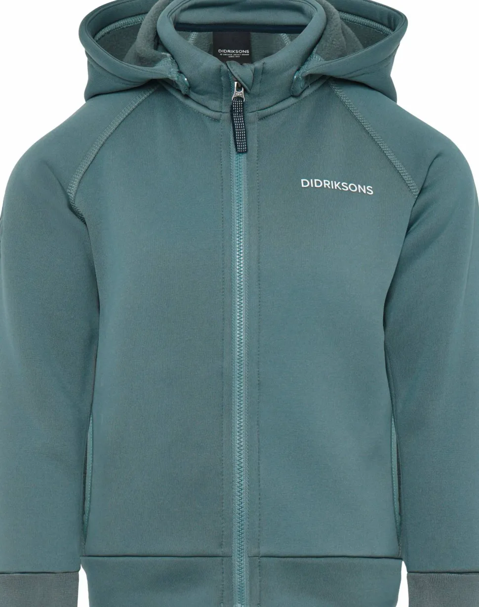 Didriksons Kids' Siljan Full Zip Factory Blue