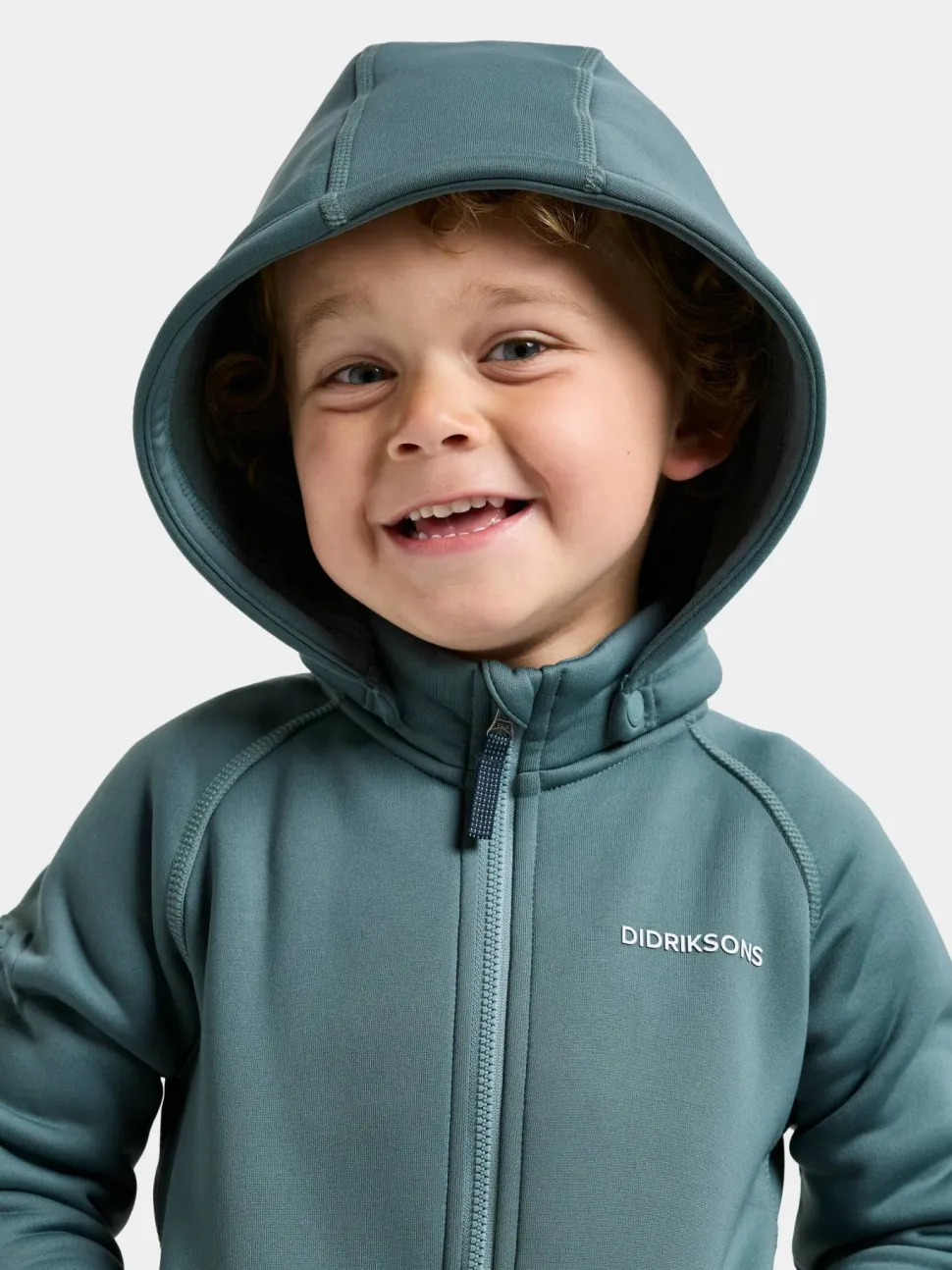 Didriksons Kids' Siljan Full Zip Factory Blue
