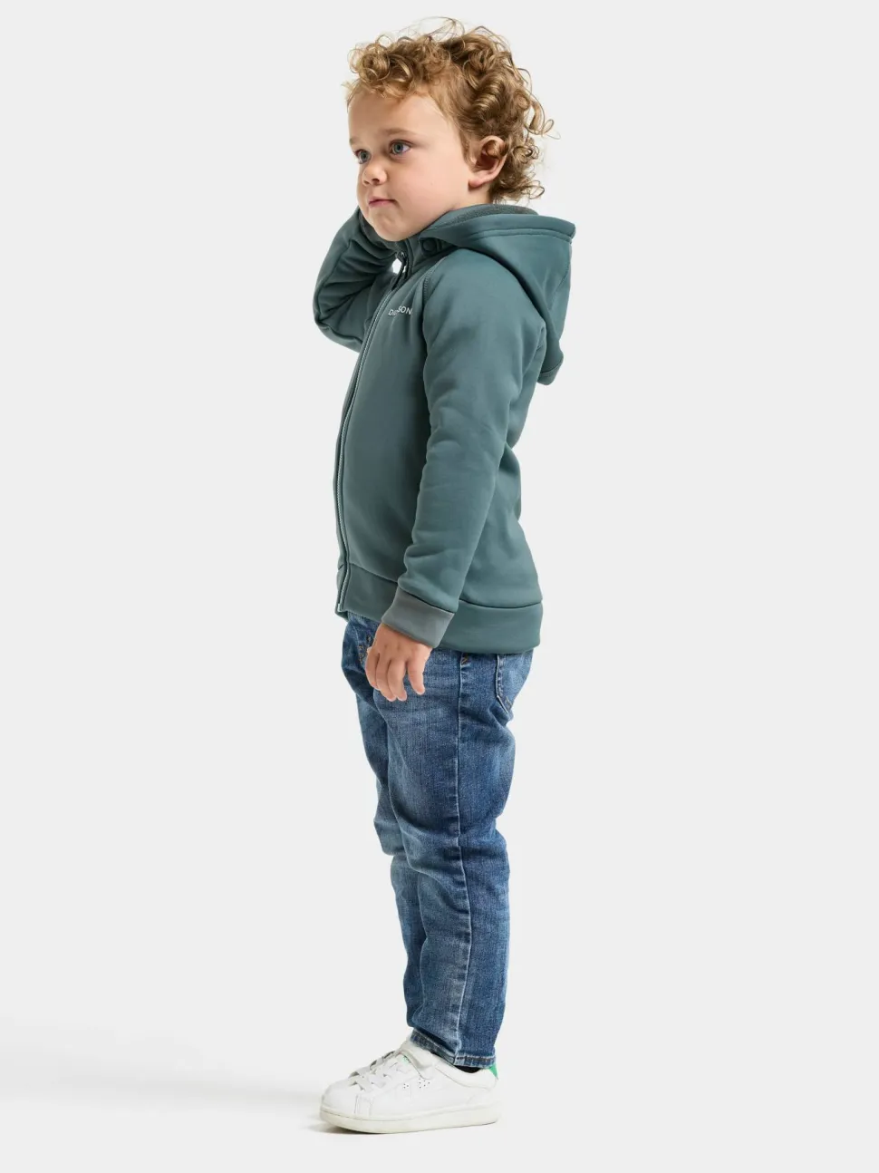 Didriksons Kids' Siljan Full Zip Factory Blue