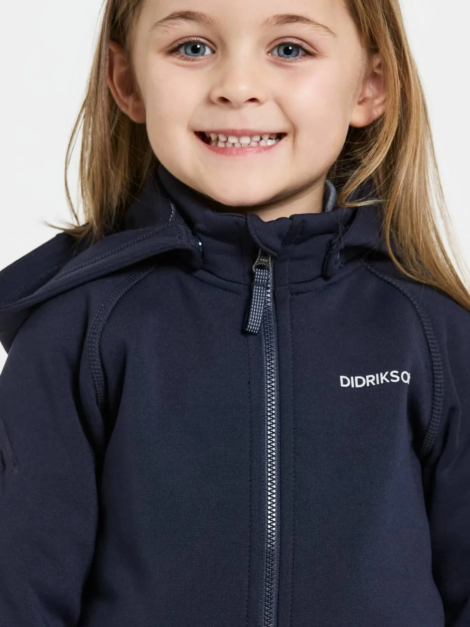 Didriksons Kids' Siljan Full Zip Navy