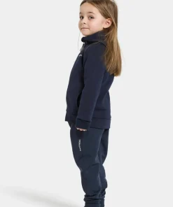 Didriksons Kids' Siljan Full Zip Navy
